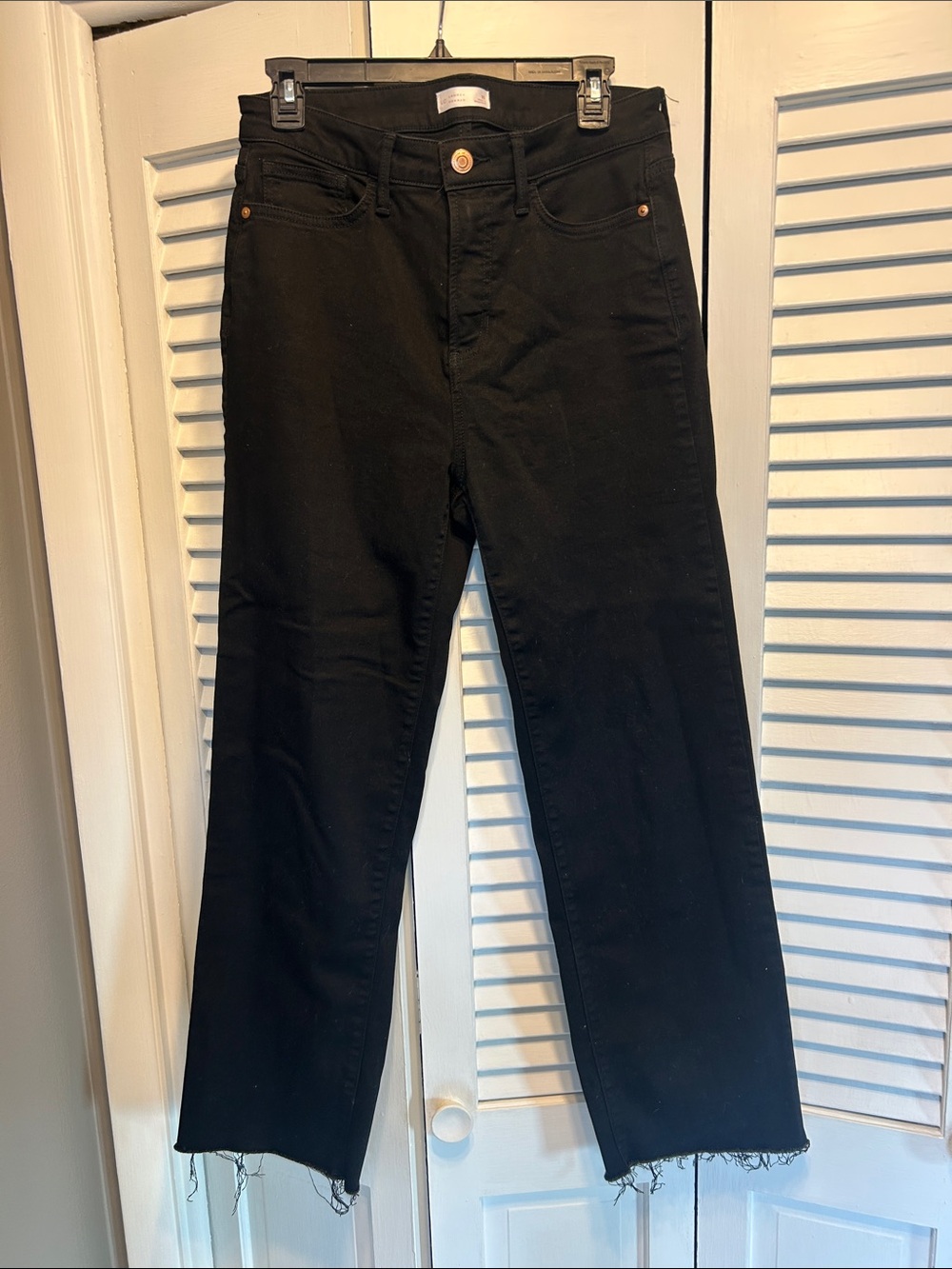 LC Lauren Conrad Black Straight-Leg Women's Jeans